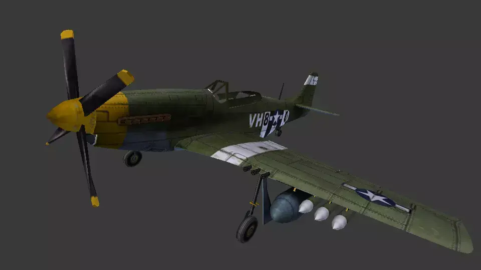 P-51 Mustang 3D model purchase