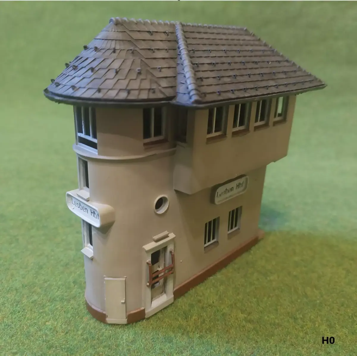 Austrian Signal Box Loeben Hbf 1-160 resin 3D print model