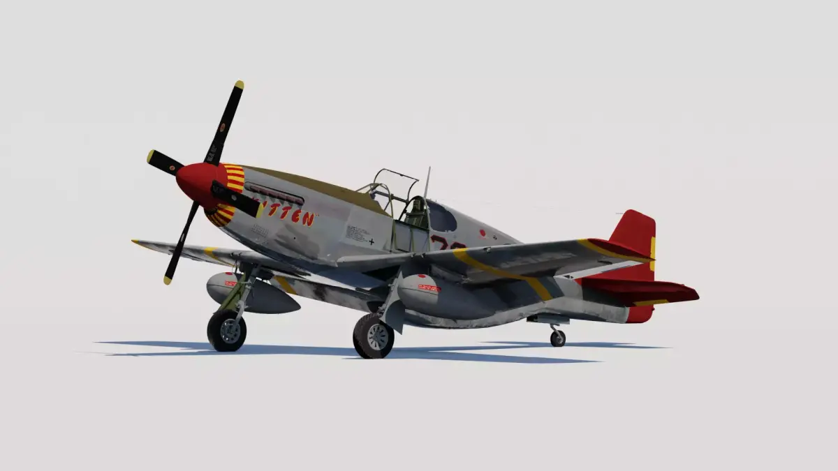 P-51C Mustang Tuskegee 3D model