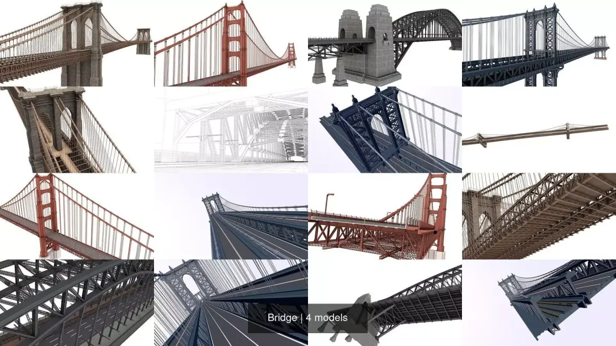 Bridge 3D Model Pack