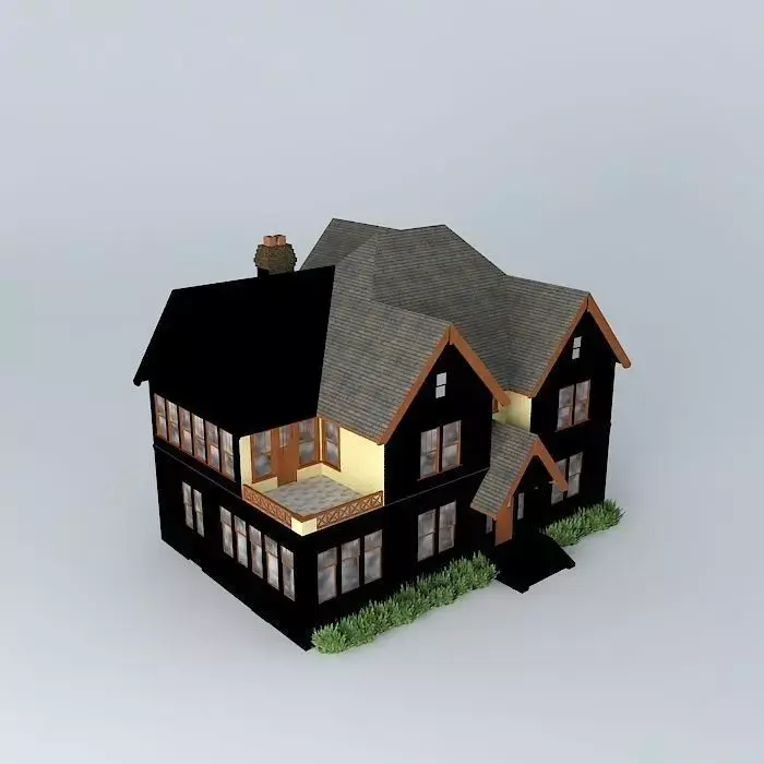 An old Tudor House Free 3D model