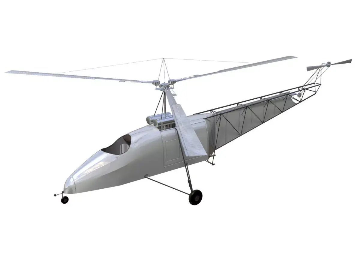 Vought Sikorsky VS300 3D model