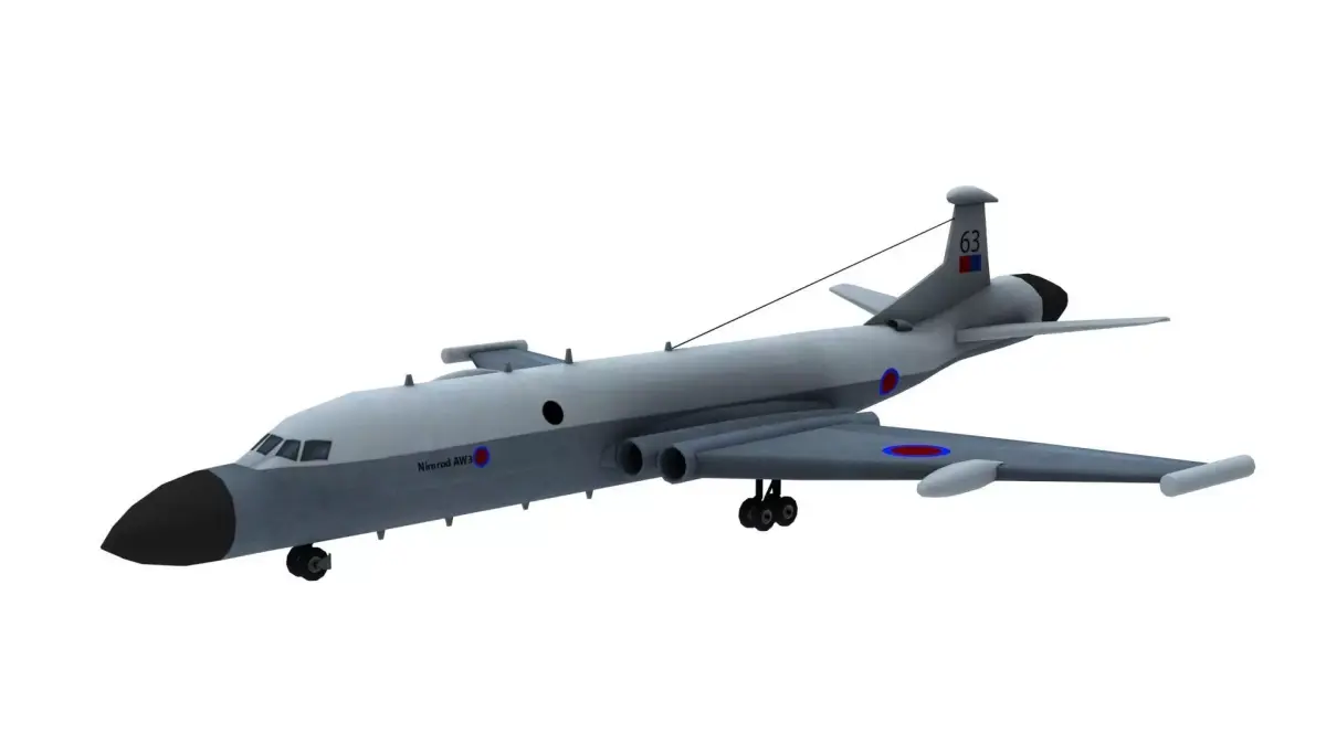 Lowpoly Nimrod AEW3 3D Model Low-poly 3D model