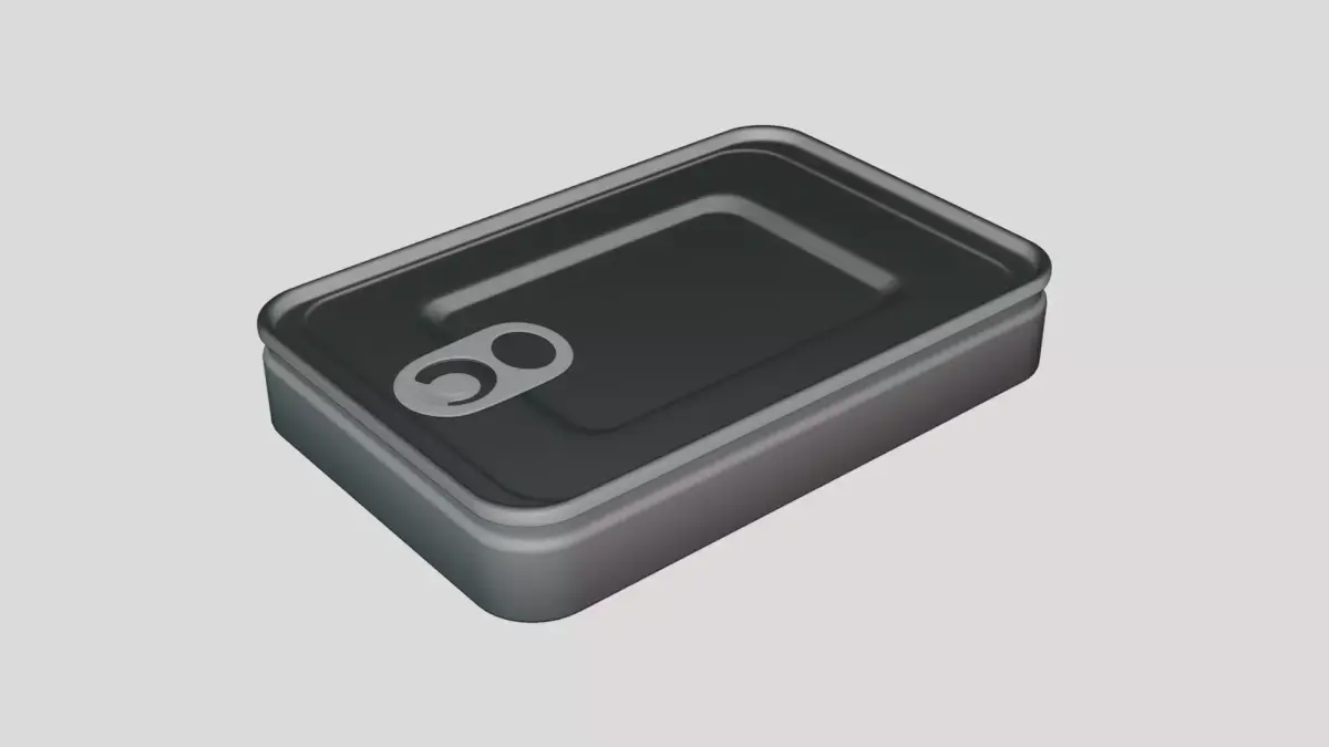 Basic Sardine Fish Tin Can - Geometry Only No Textures  3D model