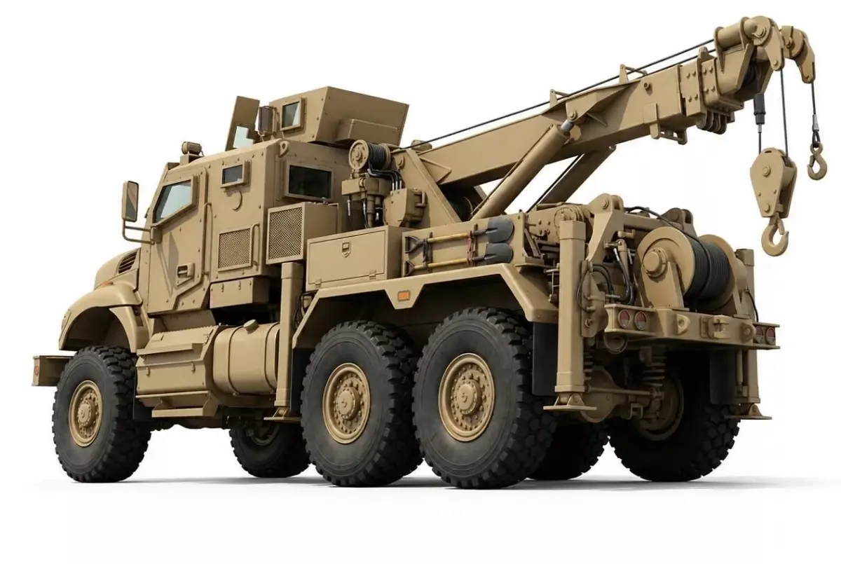 Military Armored Recovery Vehicle 3D model