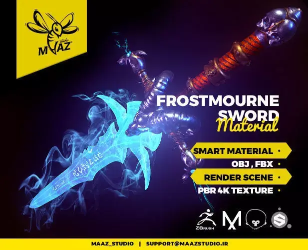 Frostmourne Sword 3D model