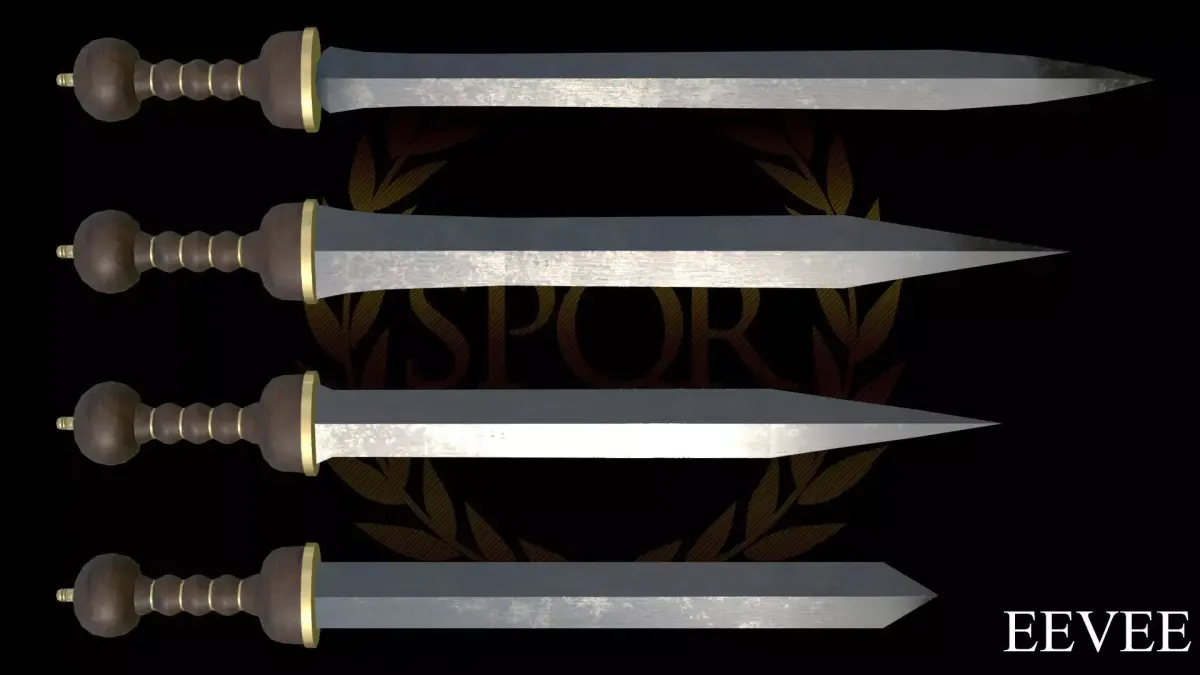 Roman Legionary Sword Gladius Low-poly 3D model