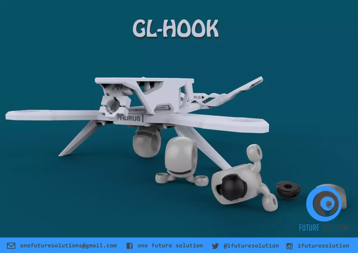 GL-HOOK drone Free 3D model