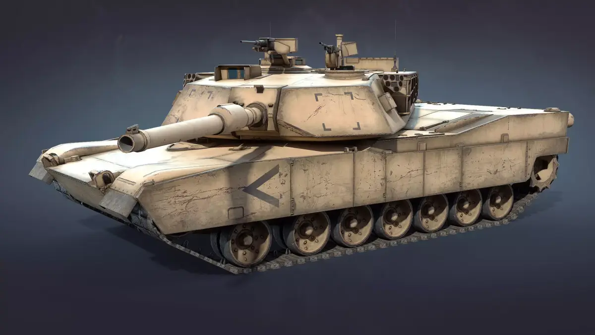 M1A1 Abrams MBT Low-Poly Low-poly 3D model
