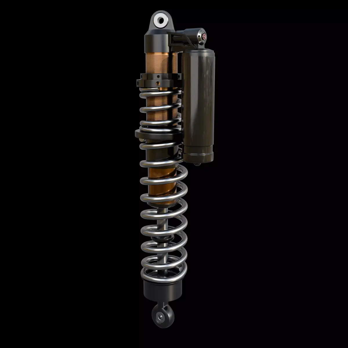 coilover shock absorber 3D model