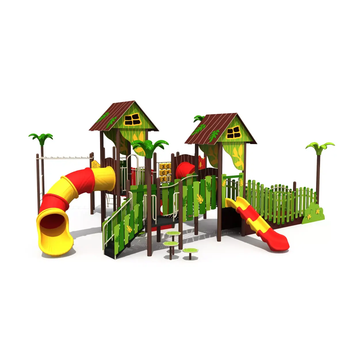 Kids outdoor commercial play structure 3D model 3D model 24