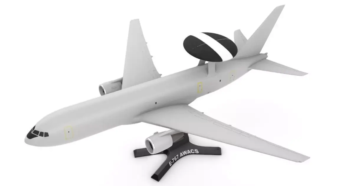 Boeing E-767 AWACS 3D print model