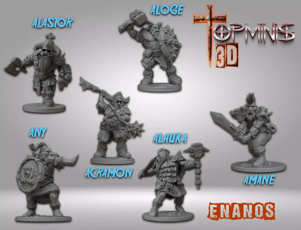 DWARFS ENANOS 3D print model