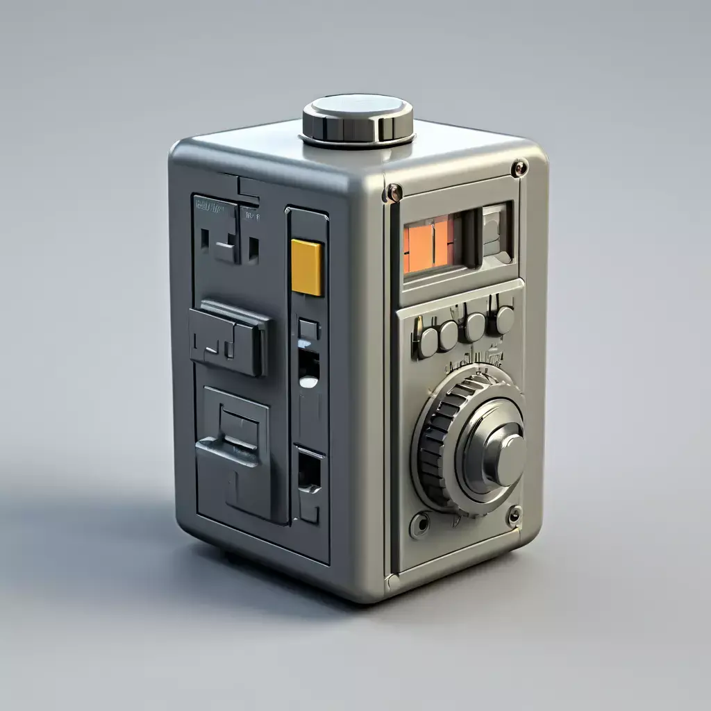 SciFi Retro MultiFunction Device Low-poly 3D model