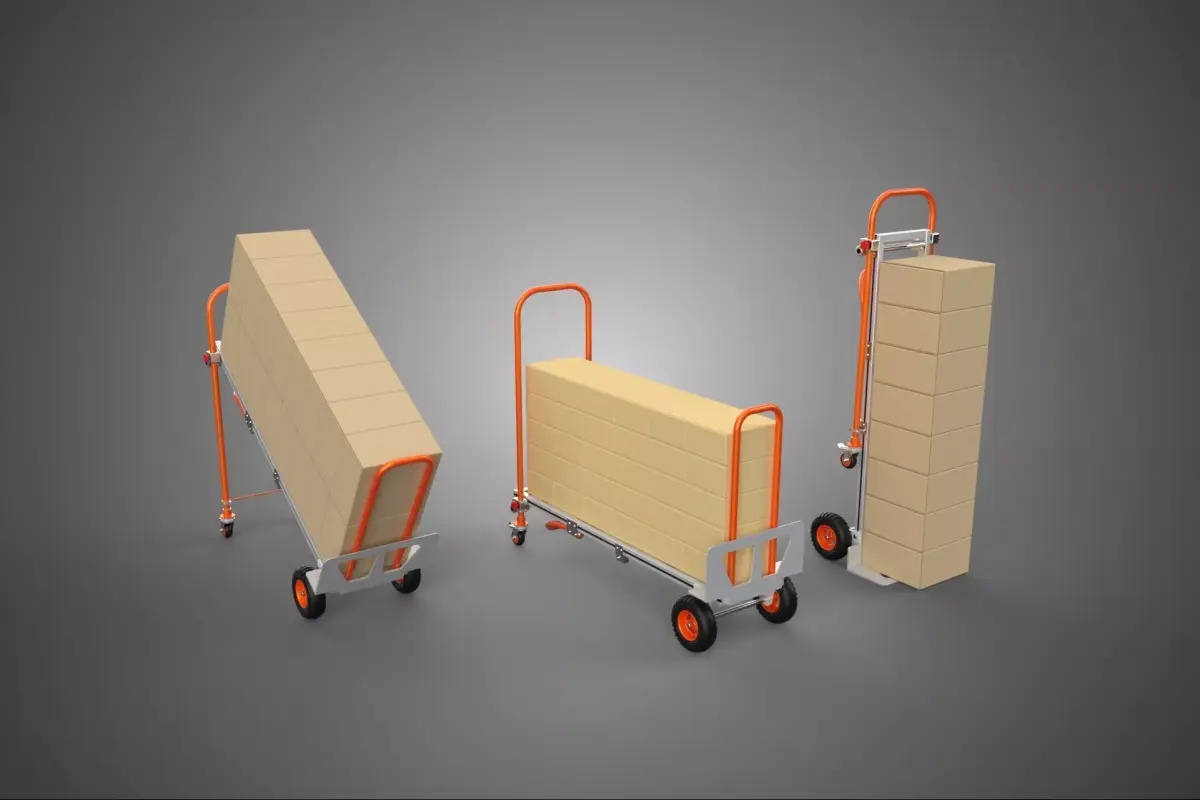 3IN1 CONVERTIBLE FOLDING HANDTRUCK HAND TRUCK CART TROLLEY BOX 3 3D model
