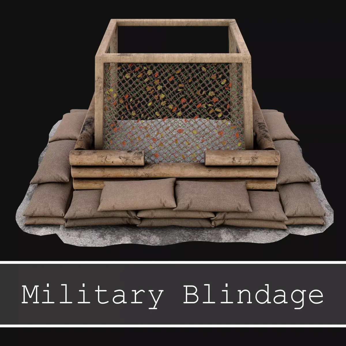 Blindage Dugout Free low-poly 3D model