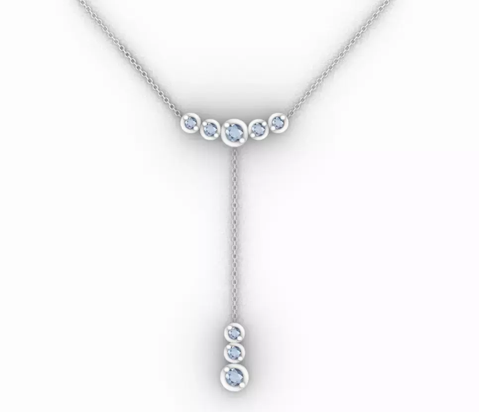 Dangling necklace center part 2 3D print model