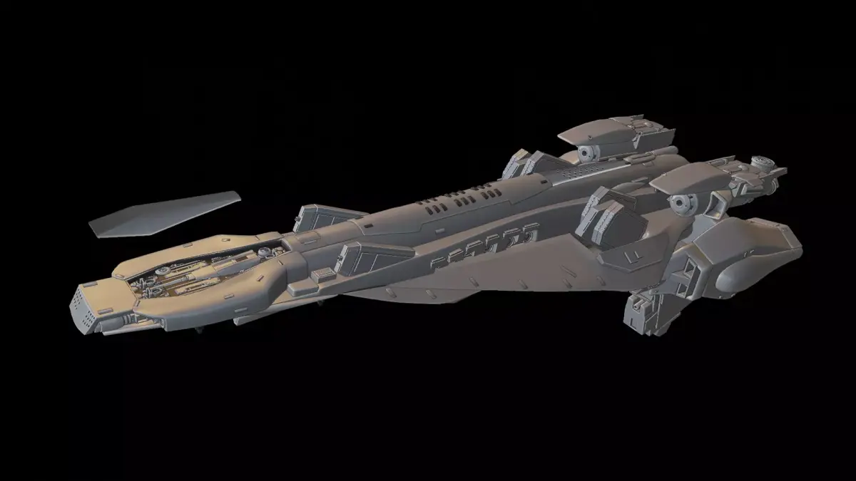 Legend of the Galactic Heroes  - Beowulf Ship 3D print model