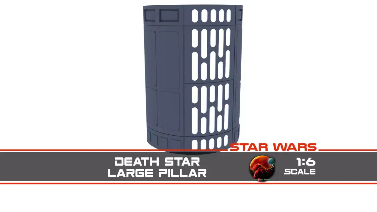 Death Star Large Pillar - 1-6 scale Hottoys  3D print model