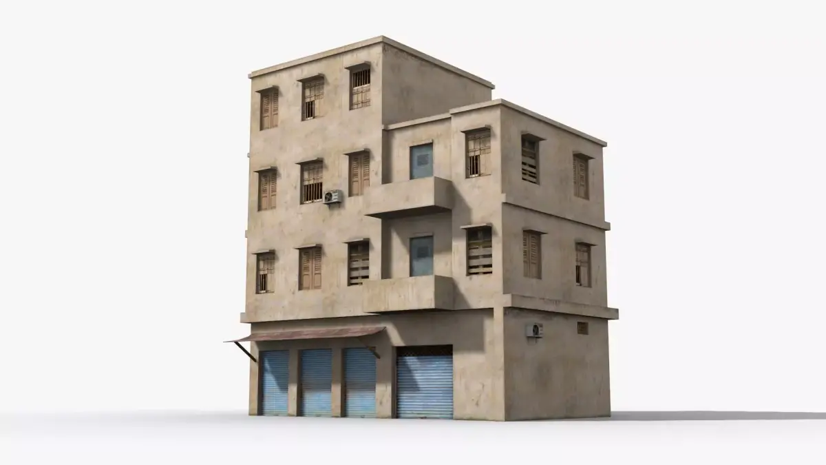 Arab Middle East Building x23 Low-poly 3D model
