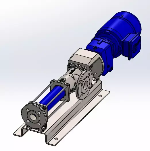 Seepex Progressive Cavity Pump 3D model