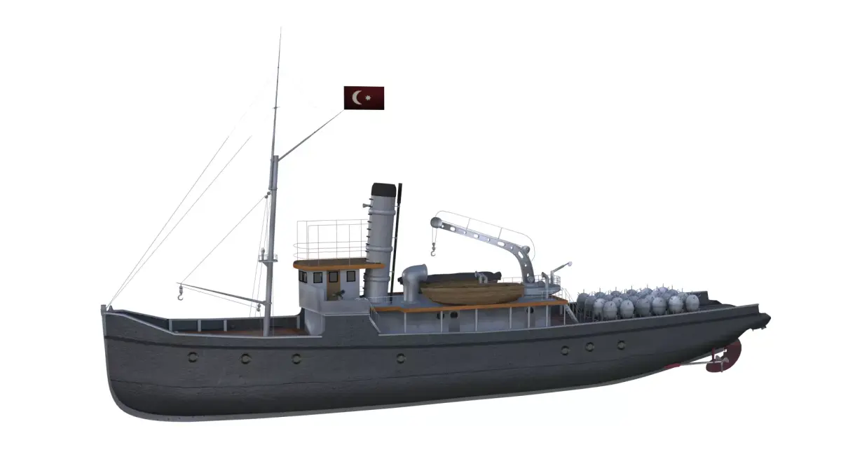 nusret mayin gemisi 3D model