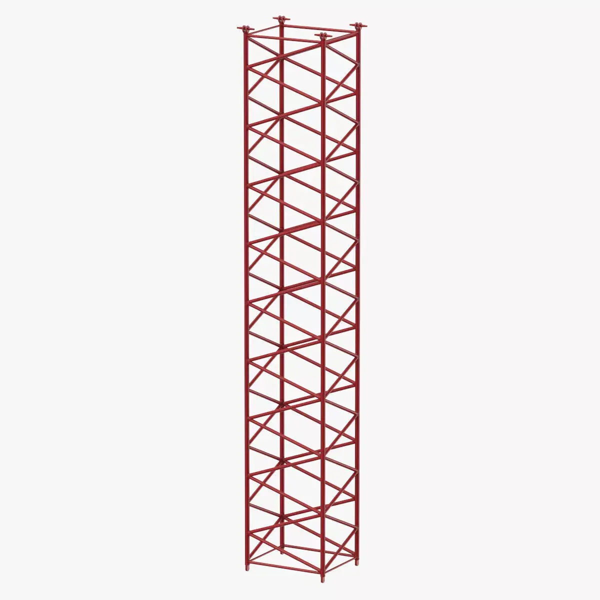 Crane F Intermediate Section 12m Red 3D model