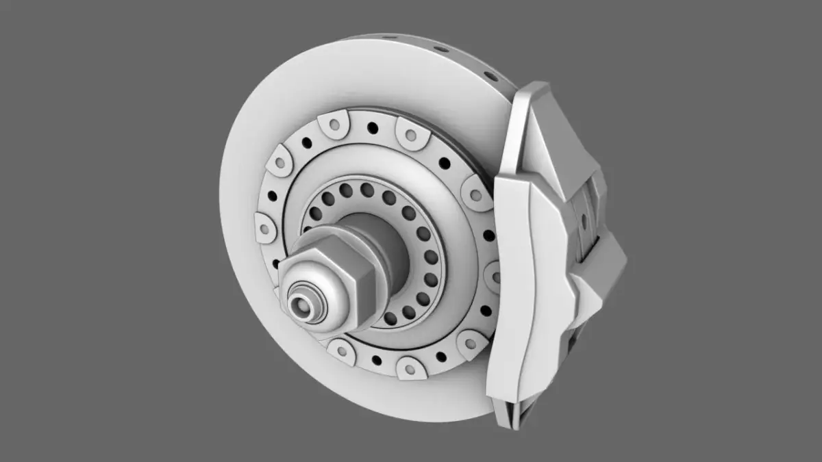 F1 2000 Brake Disc Free 3D model