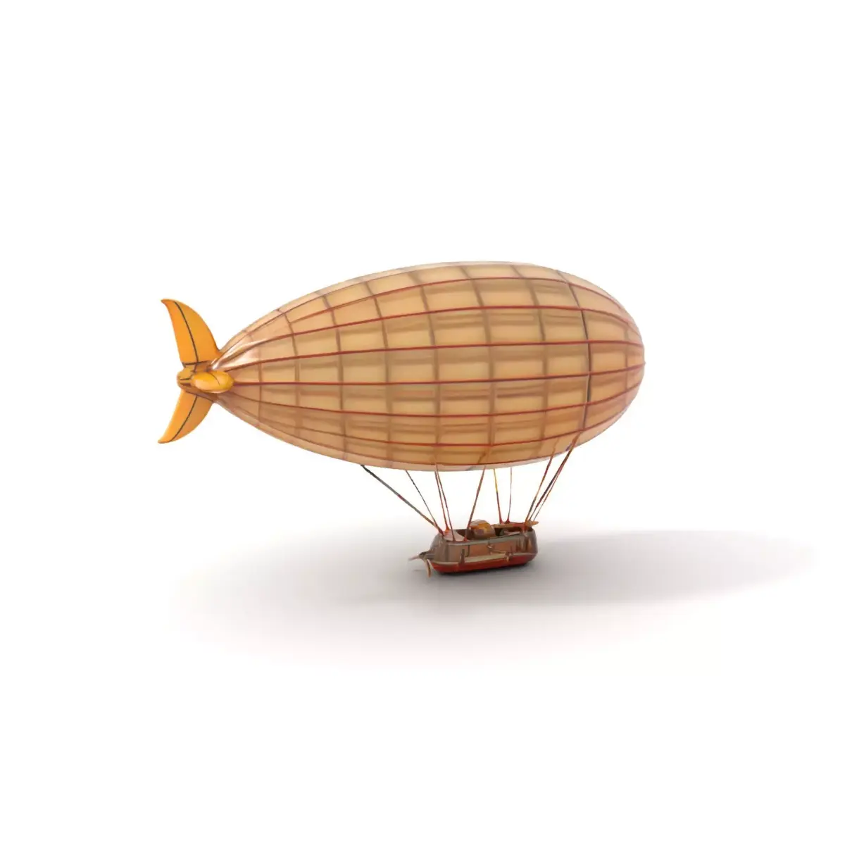 Vintage Zeppelin model pack Low-poly 3D model