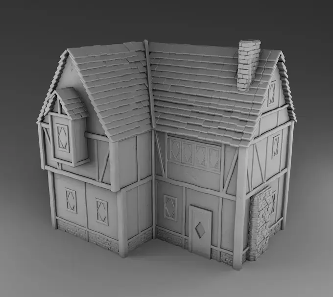 Medieval architecture Set Part 2 3D print model