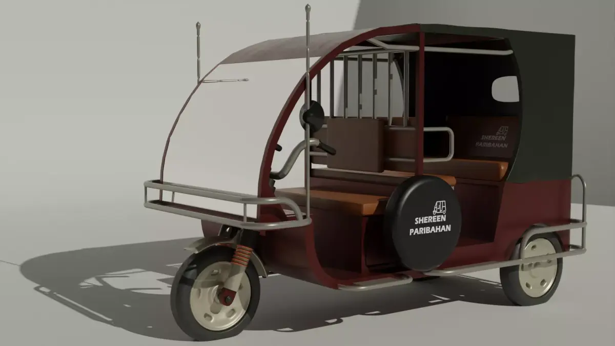 Auto Rickshaw 3D model get