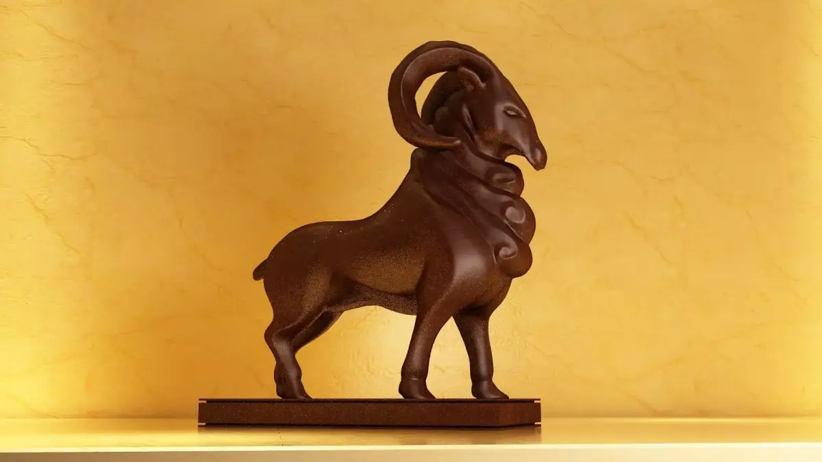 goat animal horn nature mammal farm barn sheep sculpture  3D model