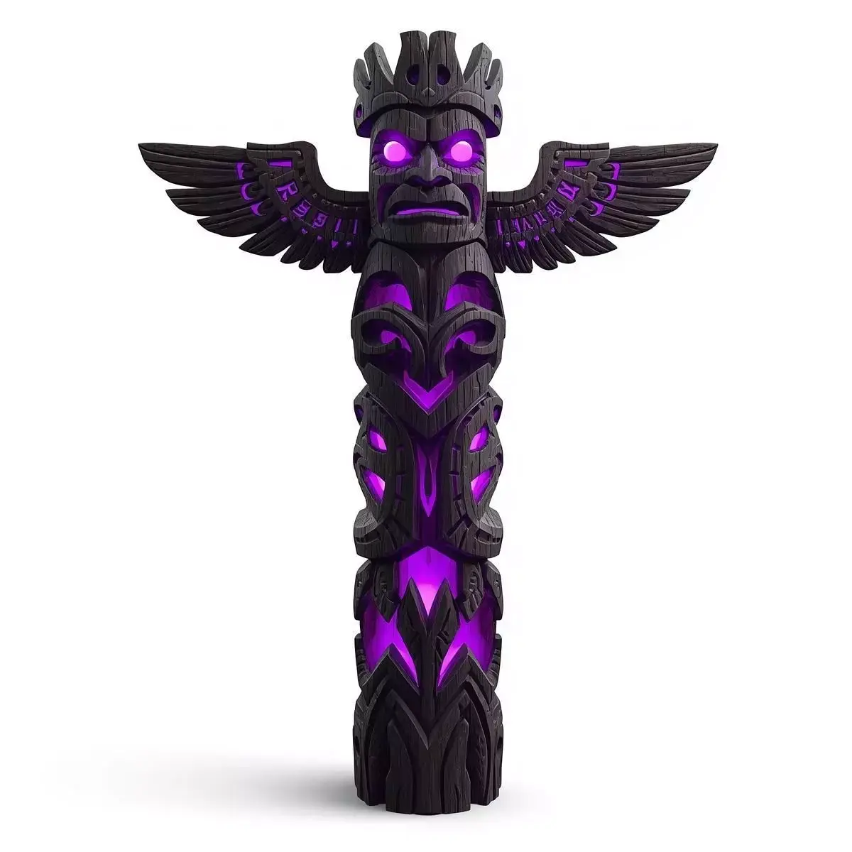 Cursed Totem Pole 3D Model V01 Low-poly 3D model