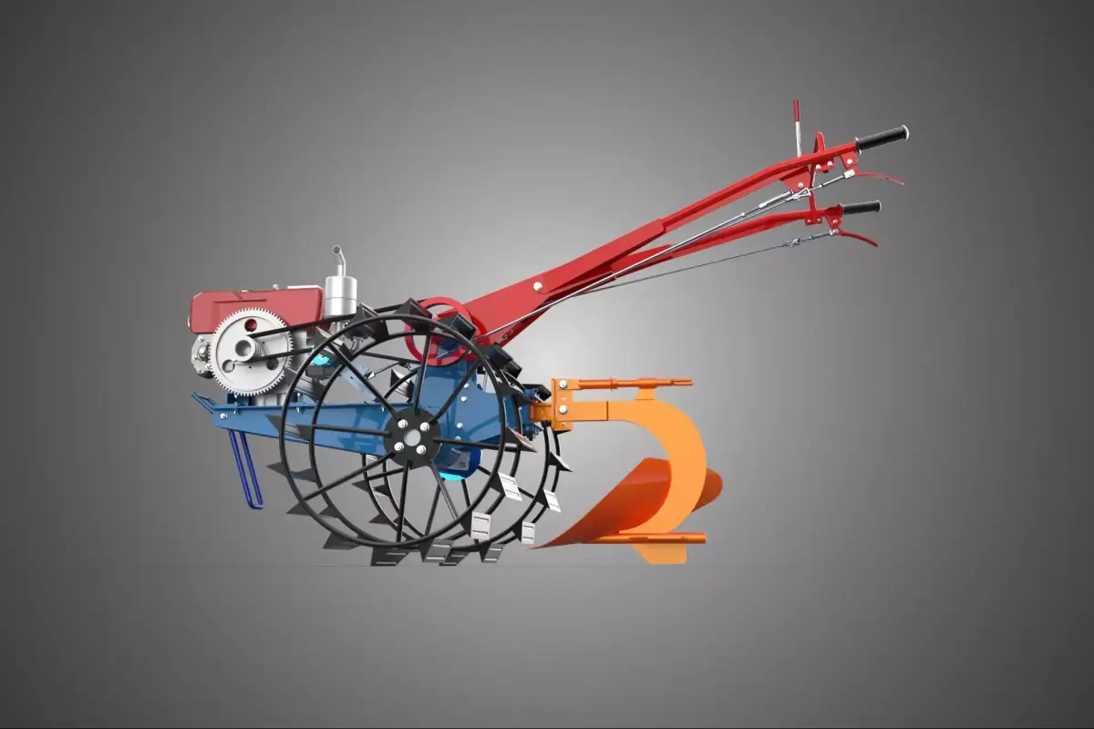 MOLDBOARD PLOW HAND WALKING TRACTOR MOUNTED FURROW PLOUGH SHARE 3D model