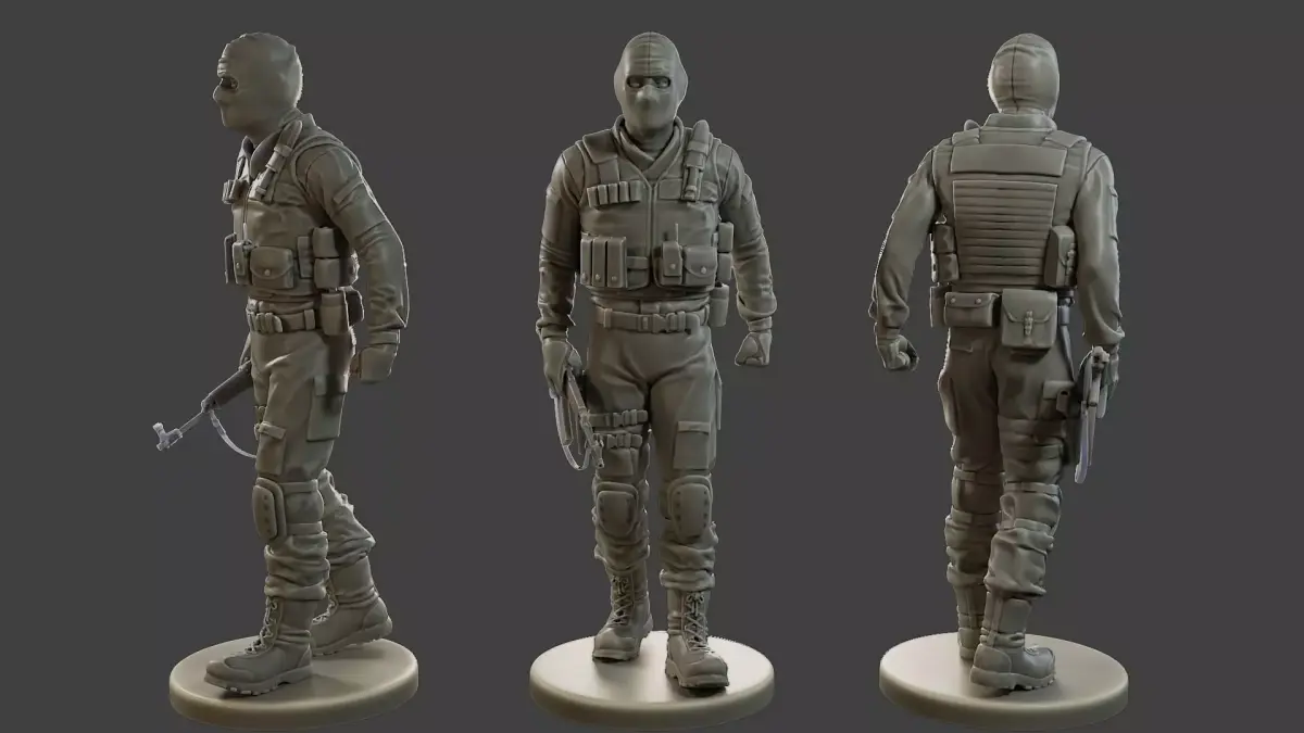 CzechSlovak Police Tactical Unit CPTU2 008 3D print model
