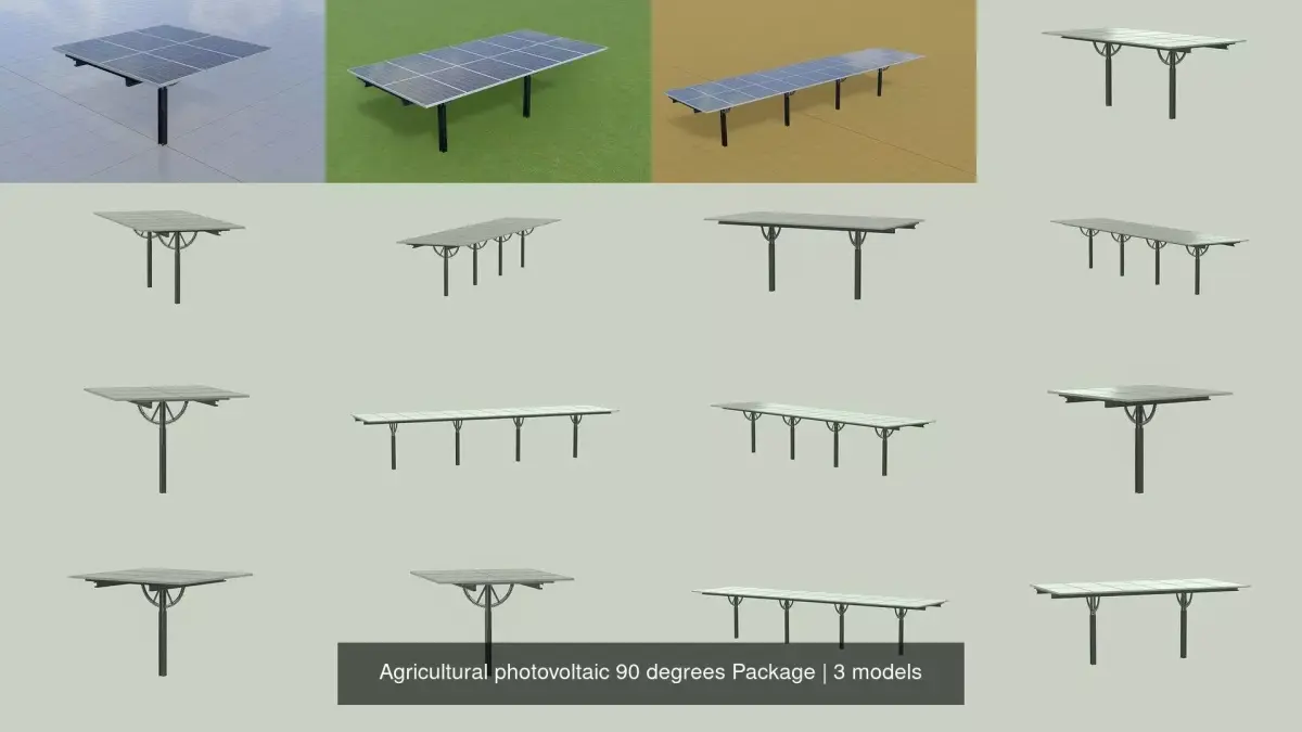Agricultural photovoltaic 90 degrees Package