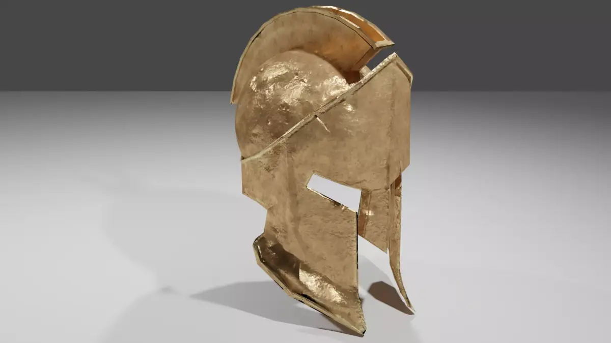spartan Helmet  Low-poly 3D model buy