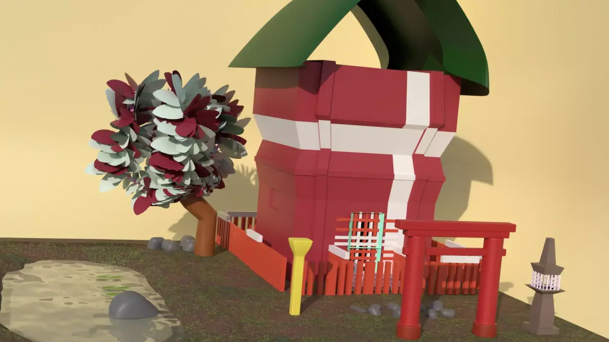 Templo Japones Free 3D model