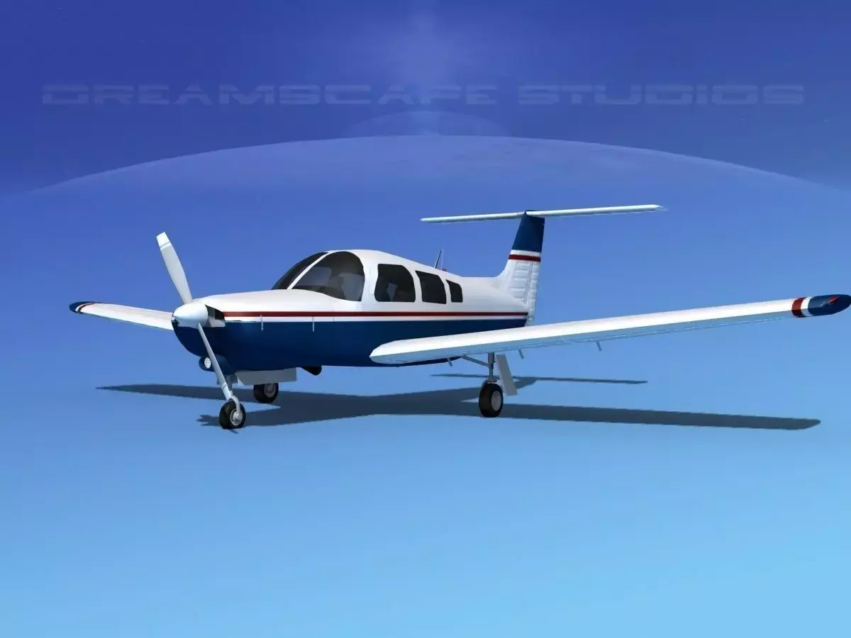 Piper Turbo Arrow III 3D model 11