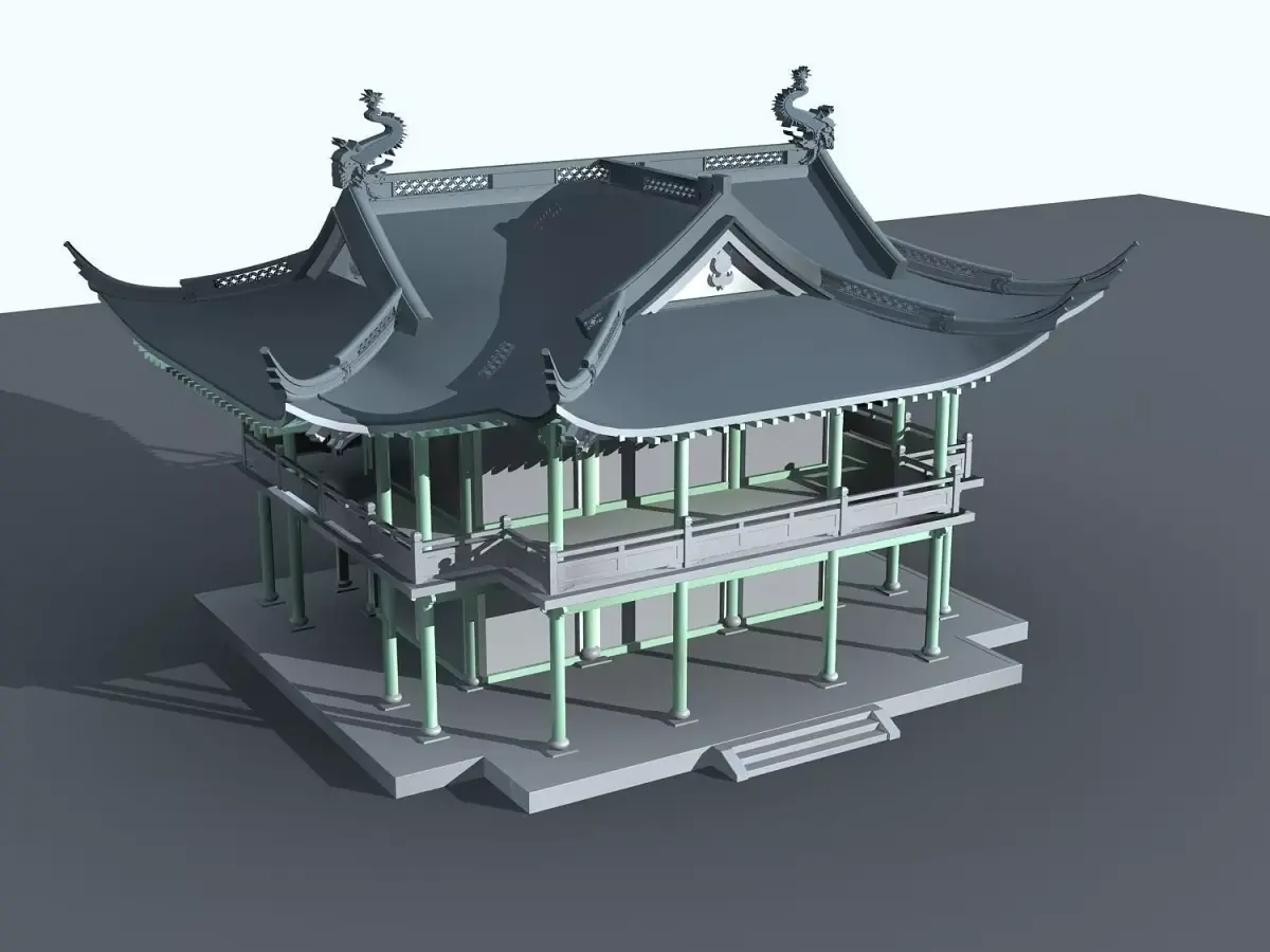 Chinese Style Architecture 3D model 63