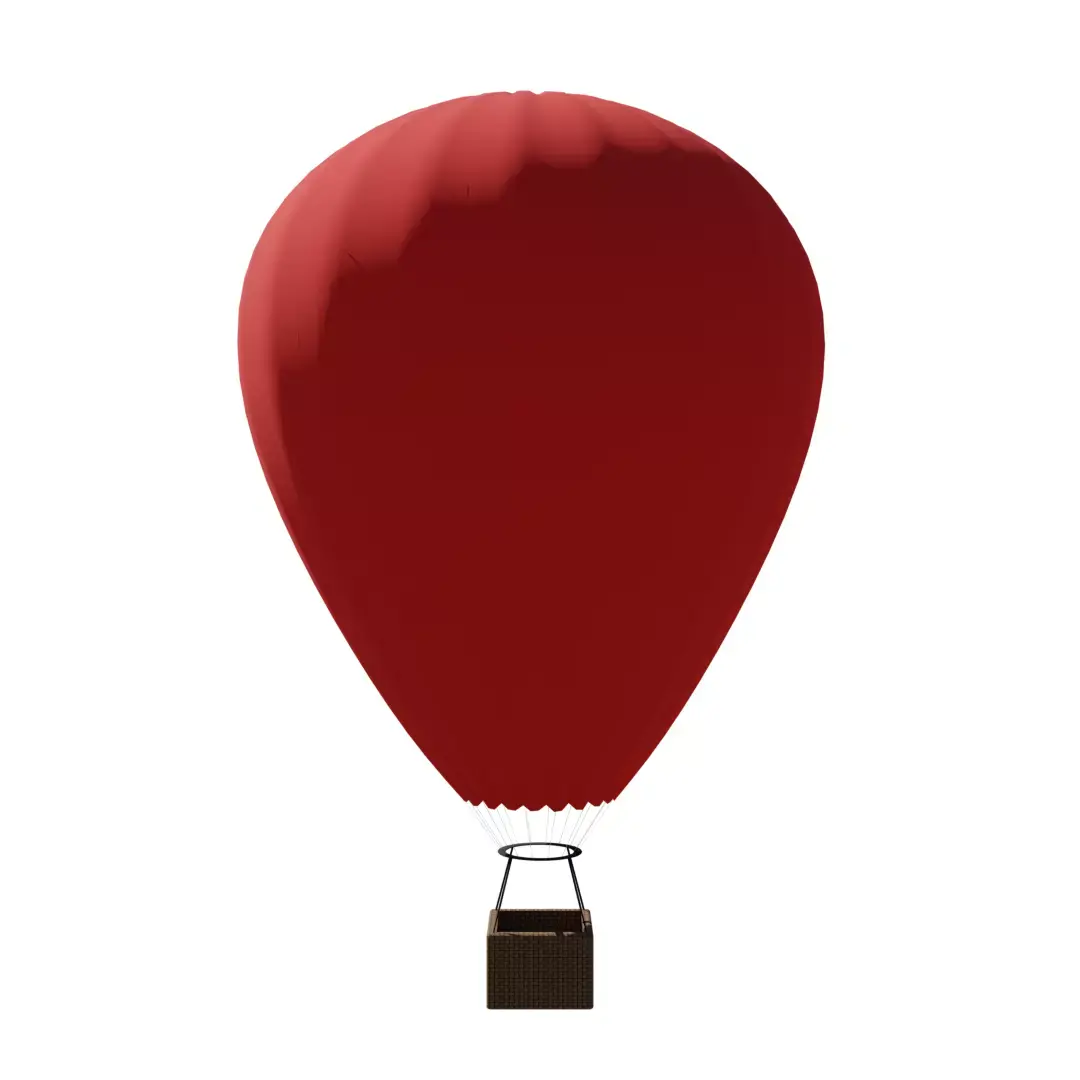 Hot Air Balloon Free low-poly 3D model