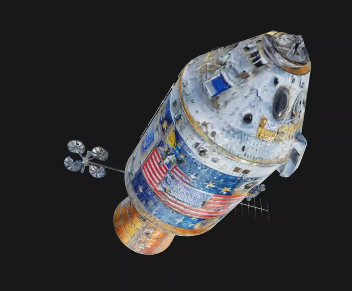 Apollo Space Capsule 3D model Low-poly 3D model