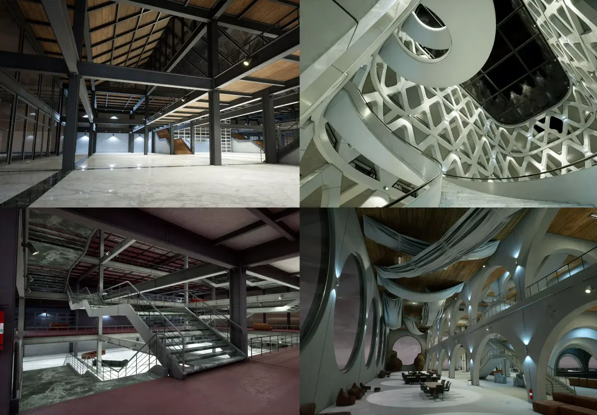 Industrial Office Collection 3D Model Pack