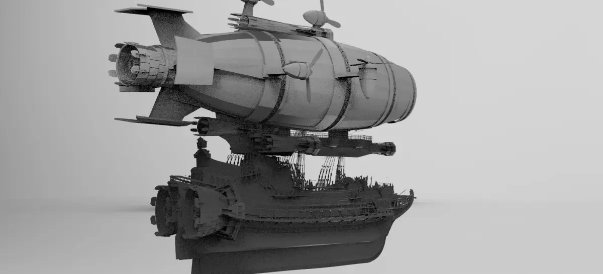Zeppelin Airship Queens 3D model