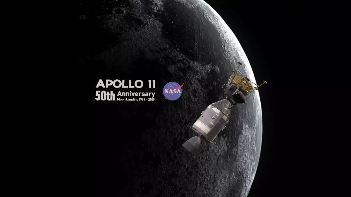 Apollo command Service module and Lunar Module  Low-poly 3D model