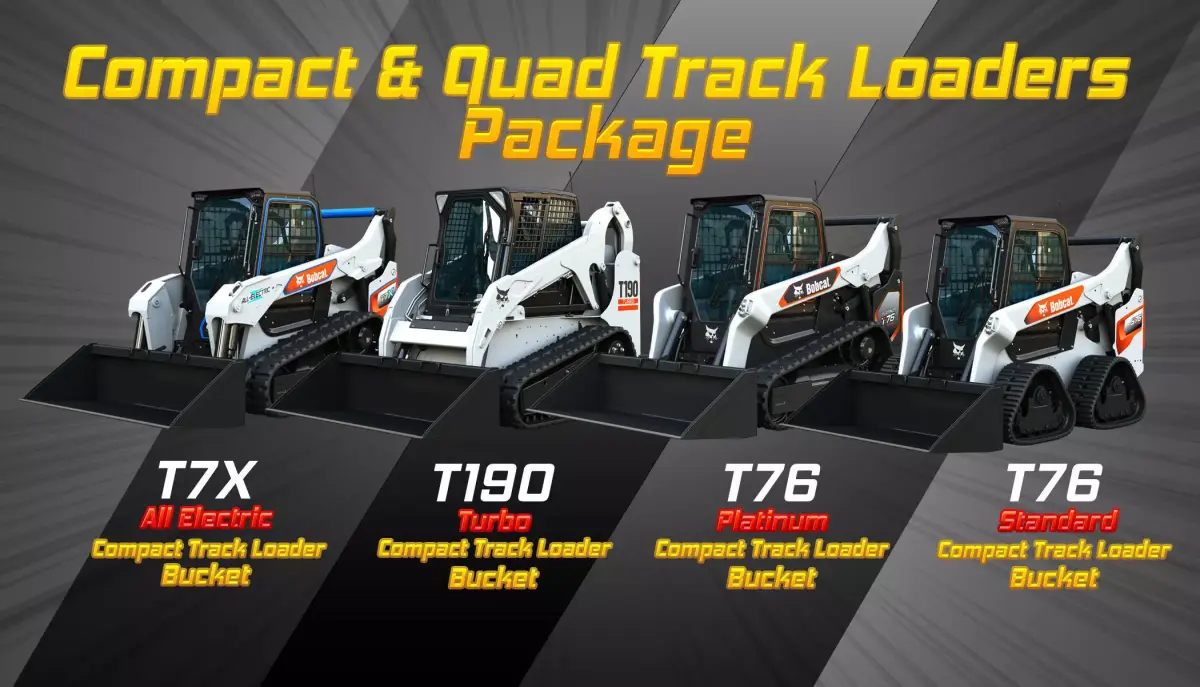 Compact and Quad Track Loaders Package - 4 Items