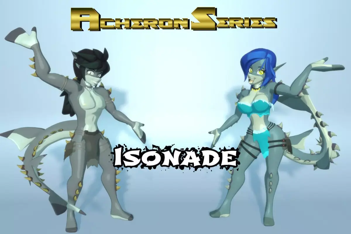Acheron Isonade Nude Low-poly 3D model