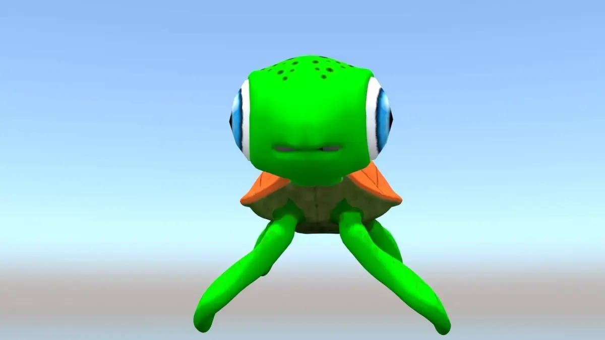 Cartoon Turrle Low-poly 3D model