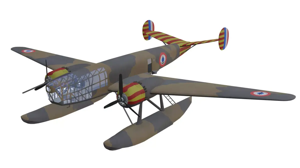 Liore et Olivier LeO H-47 Low-poly 3D model