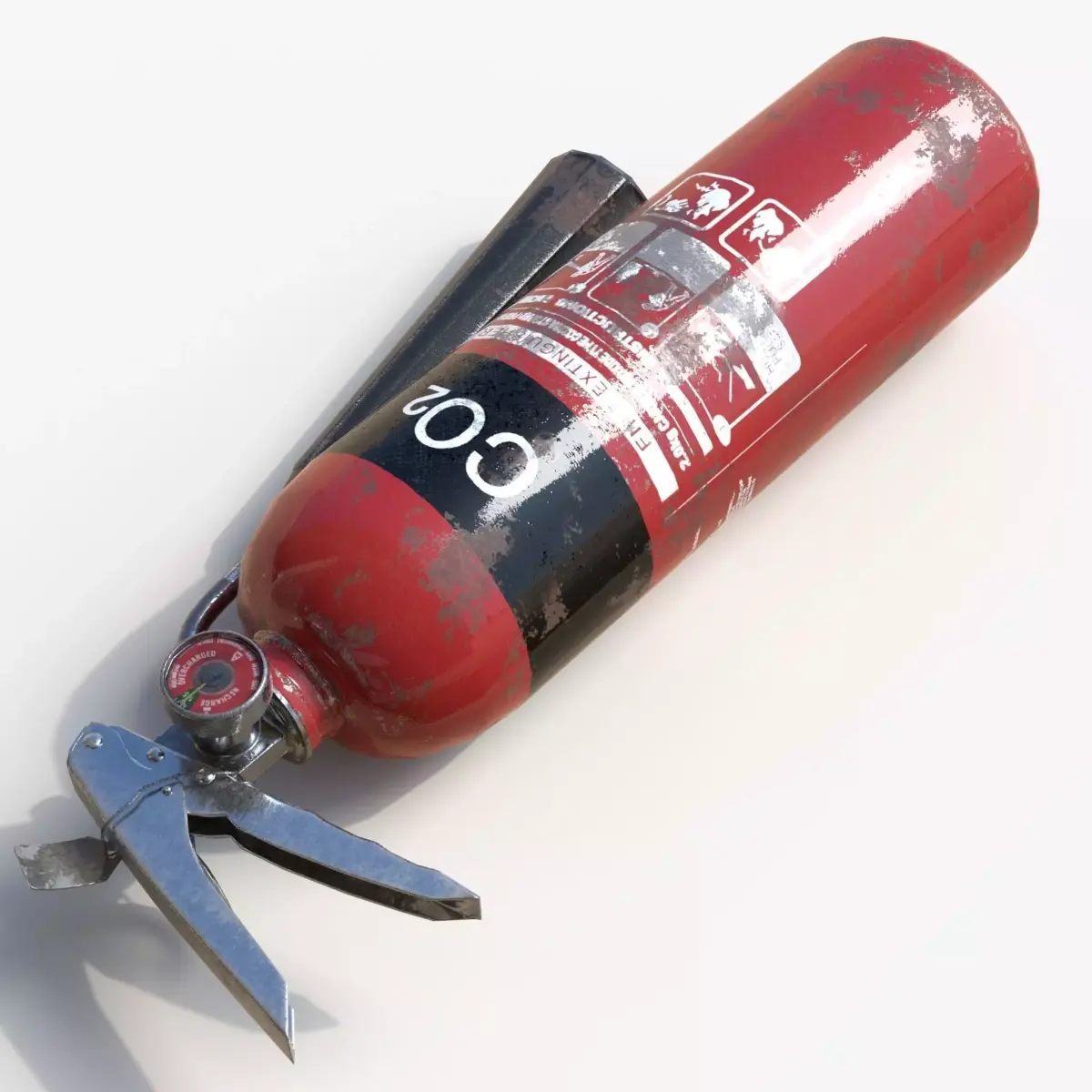 Fire Extinguisher Low-poly 3D model by ArtDov